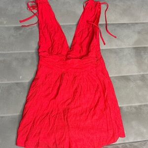 One Clothing Vibrant‎ Red Kids One Piece